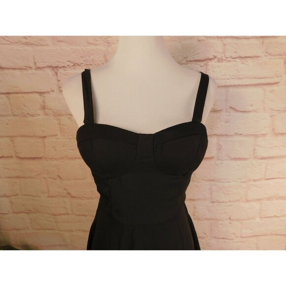 Lily Rose Black Sleeveless Chiffon Sweetheart Dress Jr XS NWT - Picture 2 of 12